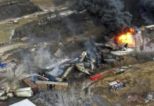 Ohio Train Derailment contaminated the Ohio River with toxic chemicals
