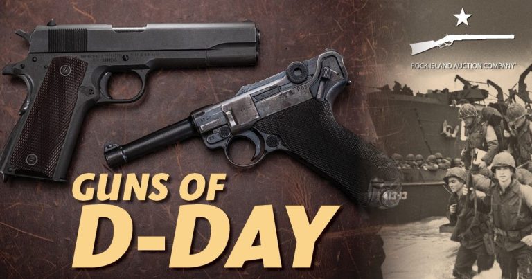 D-Day Guns on the Beaches at Normandy